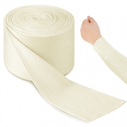 Tondiamo Economy Cotton Stockinette Tubular Bandage Comfortable Arm Leg Knee PreWrap for Pre-Splinting or Casting Fabrication Tubular Arm Stocking Elastic Tube Bandage (4 Inch x 11 Yard)
