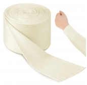 Tondiamo Economy Cotton Stockinette Tubular Bandage Comfortable Arm Leg Knee PreWrap for Pre-Splinting or Casting Fabrication Tubular Arm Stocking Elastic Tube Bandage (4 Inch x 11 Yard)